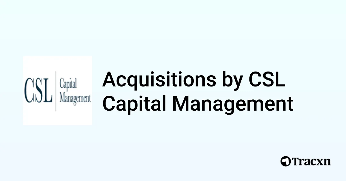 List of 4 Acquisitions by CSL Capital Management (Jan 2026) - Tracxn
