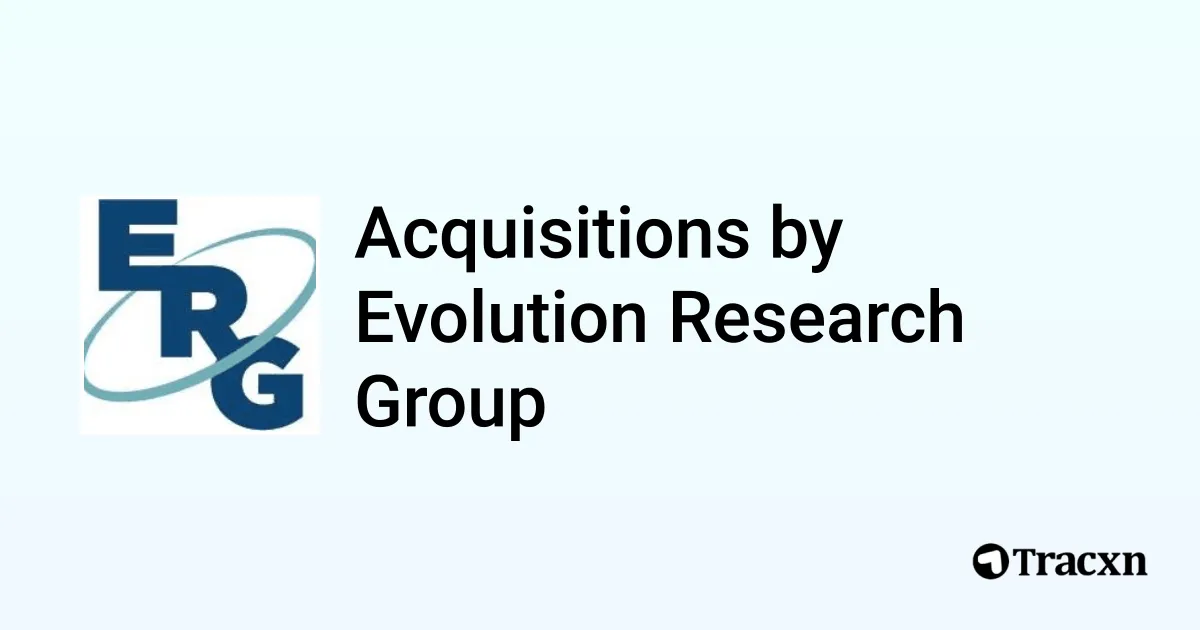 List of 3 Acquisitions by Evolution Research Group (Sep 2025) - Tracxn