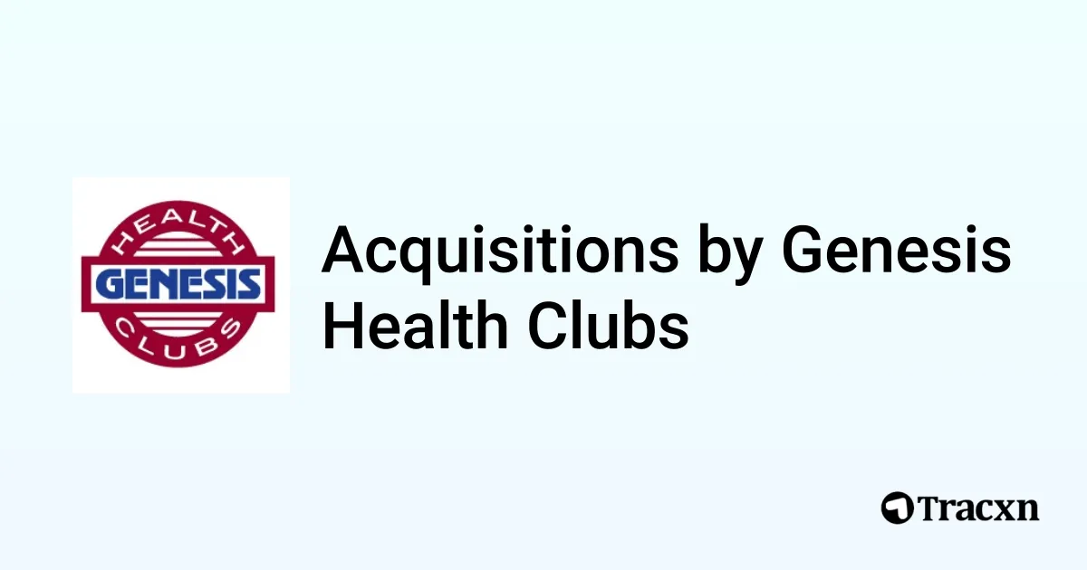 List of 4 Acquisitions by Genesis Health Clubs (Jan 2026) - Tracxn
