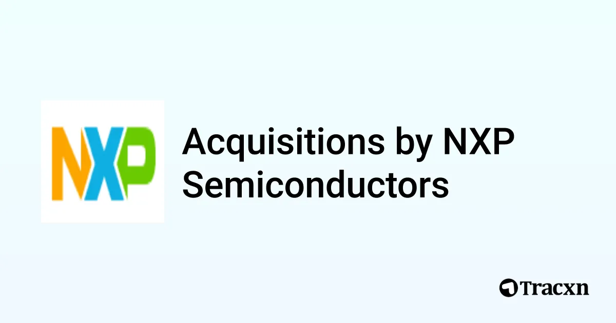 List of 15 Acquisitions by NXP Semiconductors (Apr 2026) - Tracxn
