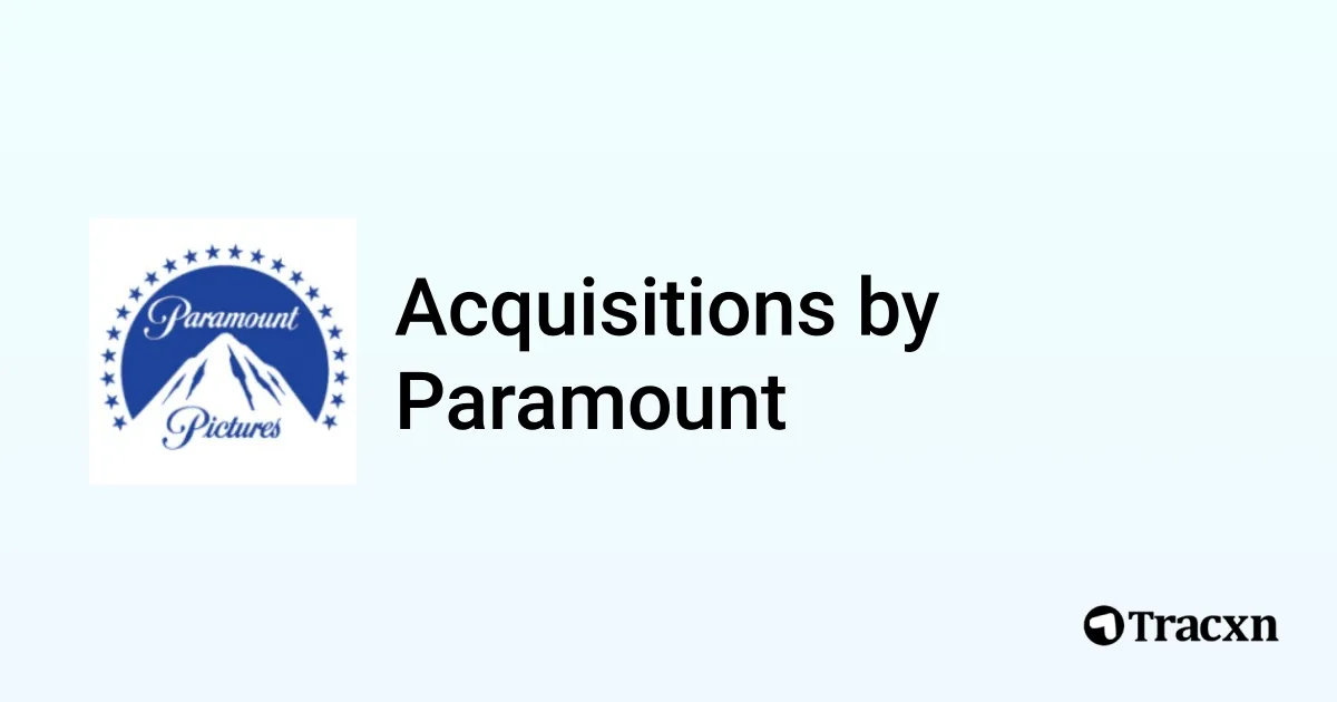 List of 3 Acquisitions by Paramount (Mar 2026) - Tracxn