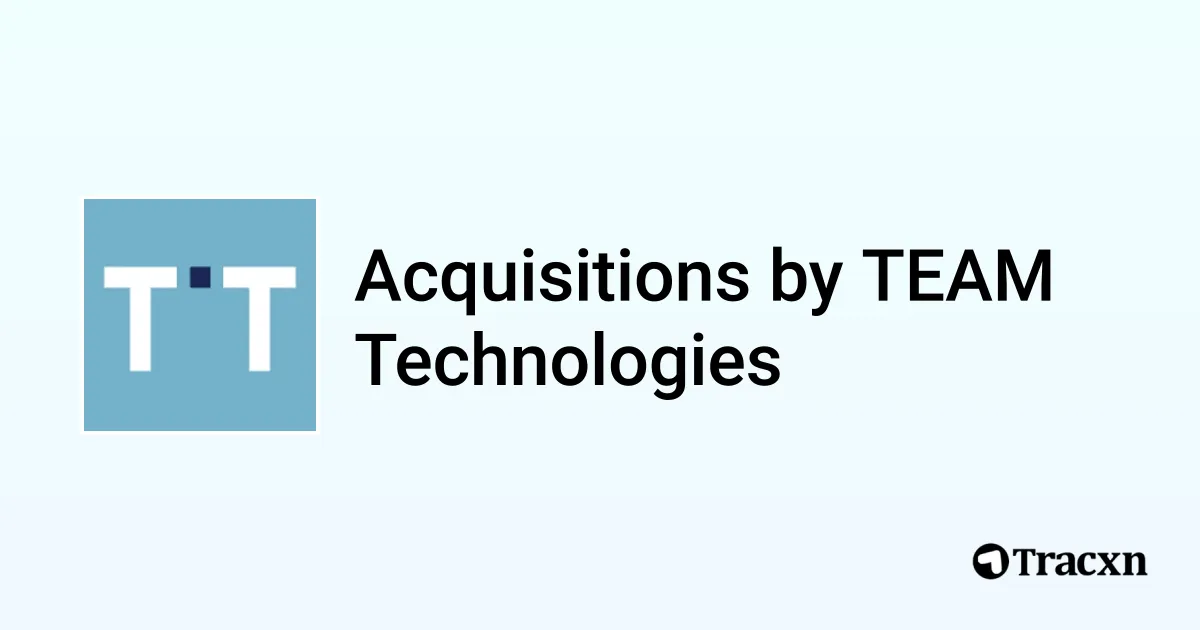 List of 6 Acquisitions by TEAM Technologies (Jan 2026) - Tracxn