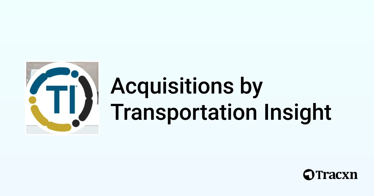 List of 9 Acquisitions by Transportation Insight (Jan 2026) - Tracxn