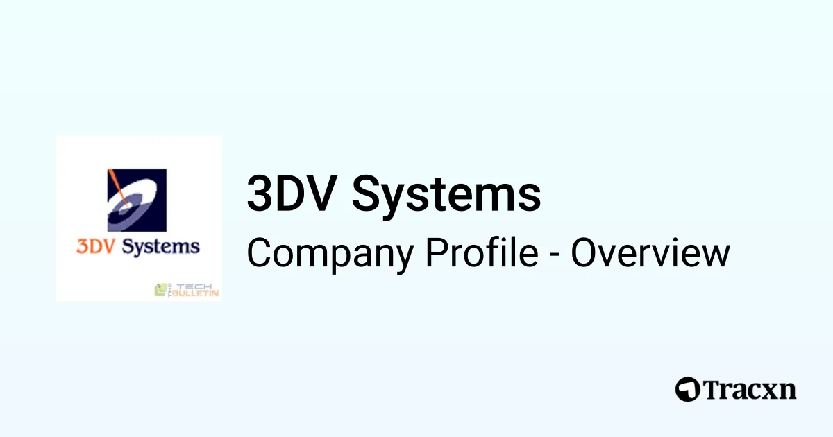 3DV Systems - 2025 Company Profile, Funding & Competitors - Tracxn