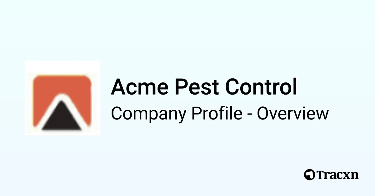 Acme Pest Control Company Profile Tracxn