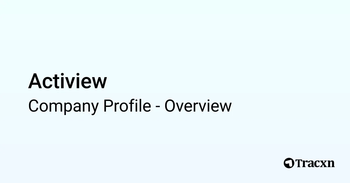 Actiview - 2026 Company Profile & Competitors - Tracxn