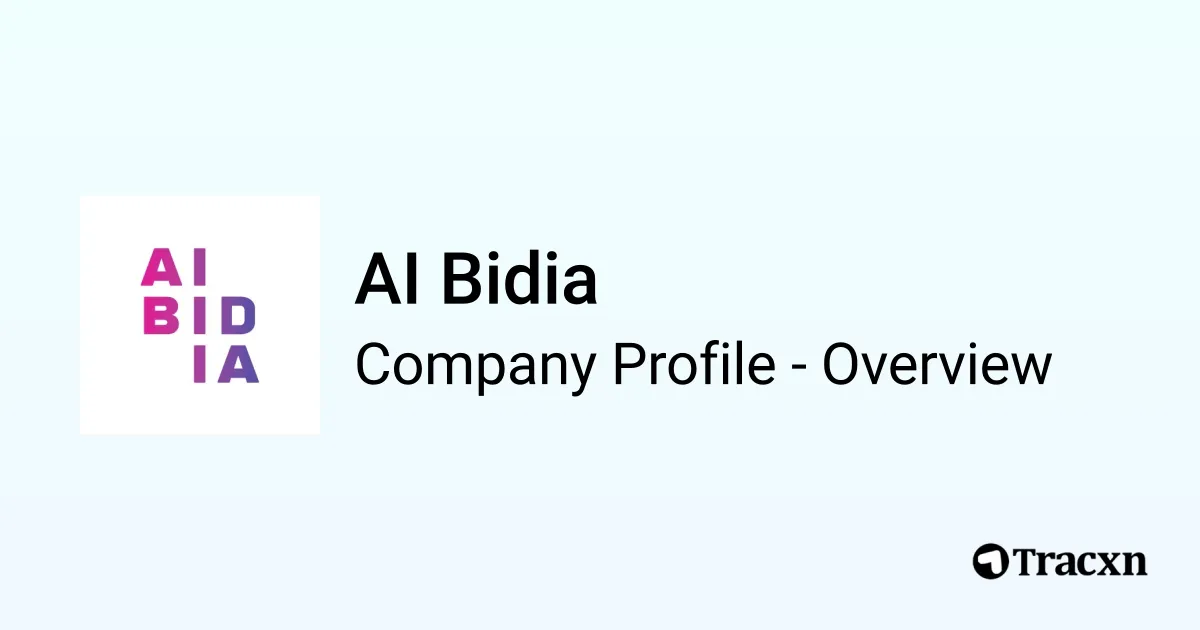 AI Bidia - 2026 Company Profile, Team, Funding, Competitors ...
