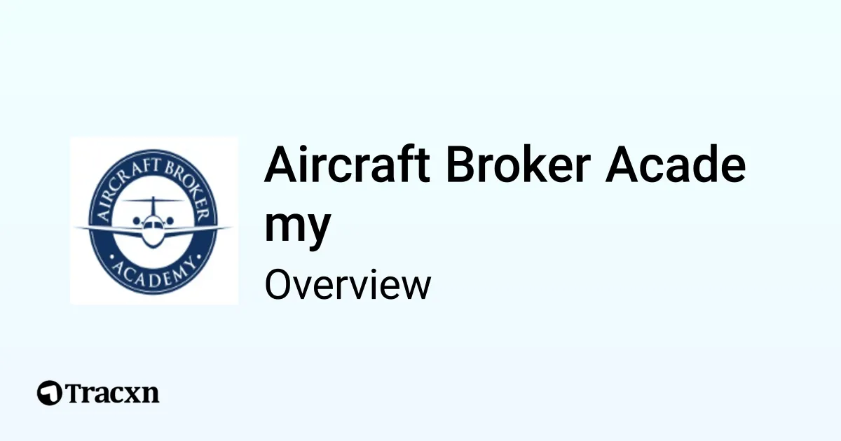 Aircraft Broker Academy Company Profile Tracxn