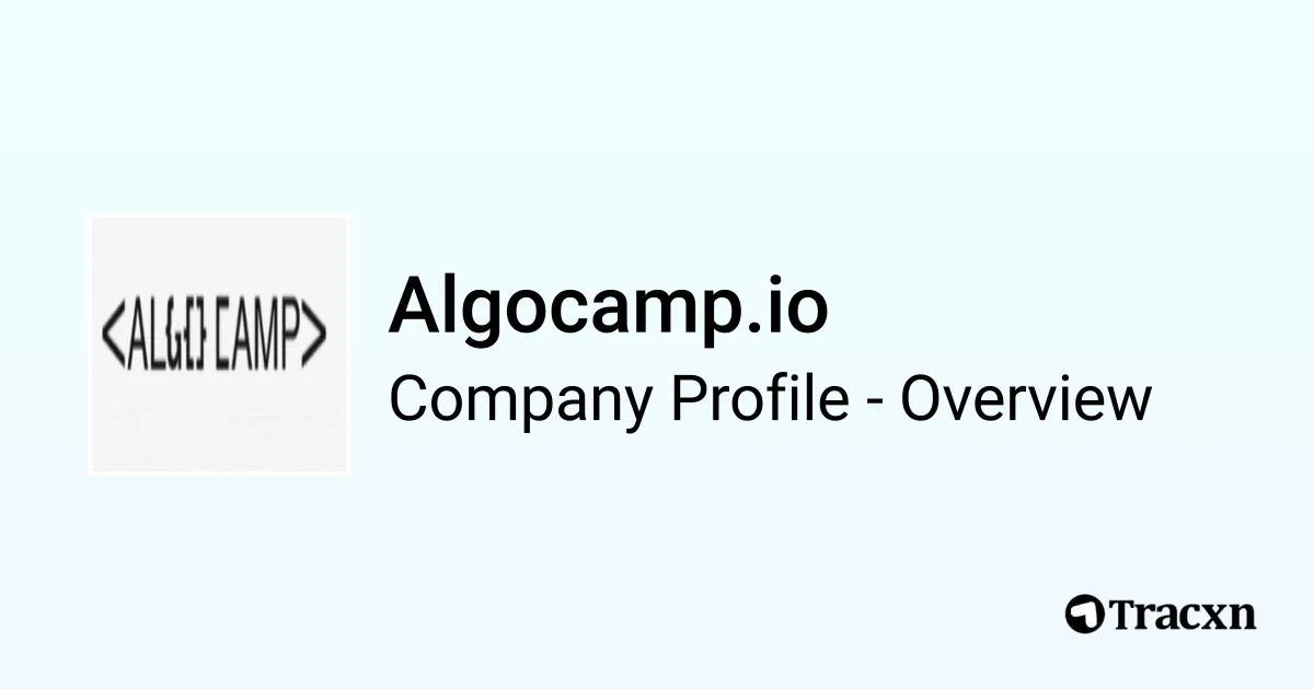 Algocamp.io - 2026 Company Profile & Competitors - Tracxn