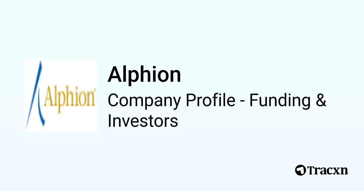 Alphion - 2025 Funding Rounds & List of Investors - Tracxn