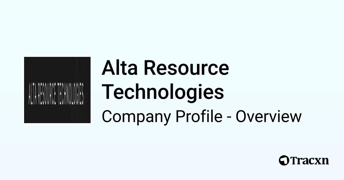 Alta Resource Technologies - 2026 Company Profile, Funding ...