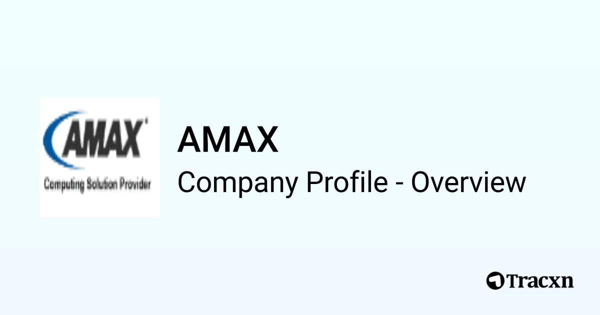 AMAX - 2025 Company Profile, Funding & Competitors - Tracxn