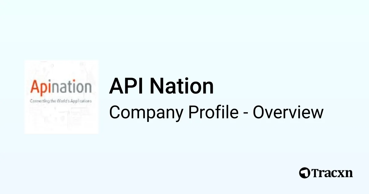 API Nation - 2025 Company Profile & Competitors - Tracxn