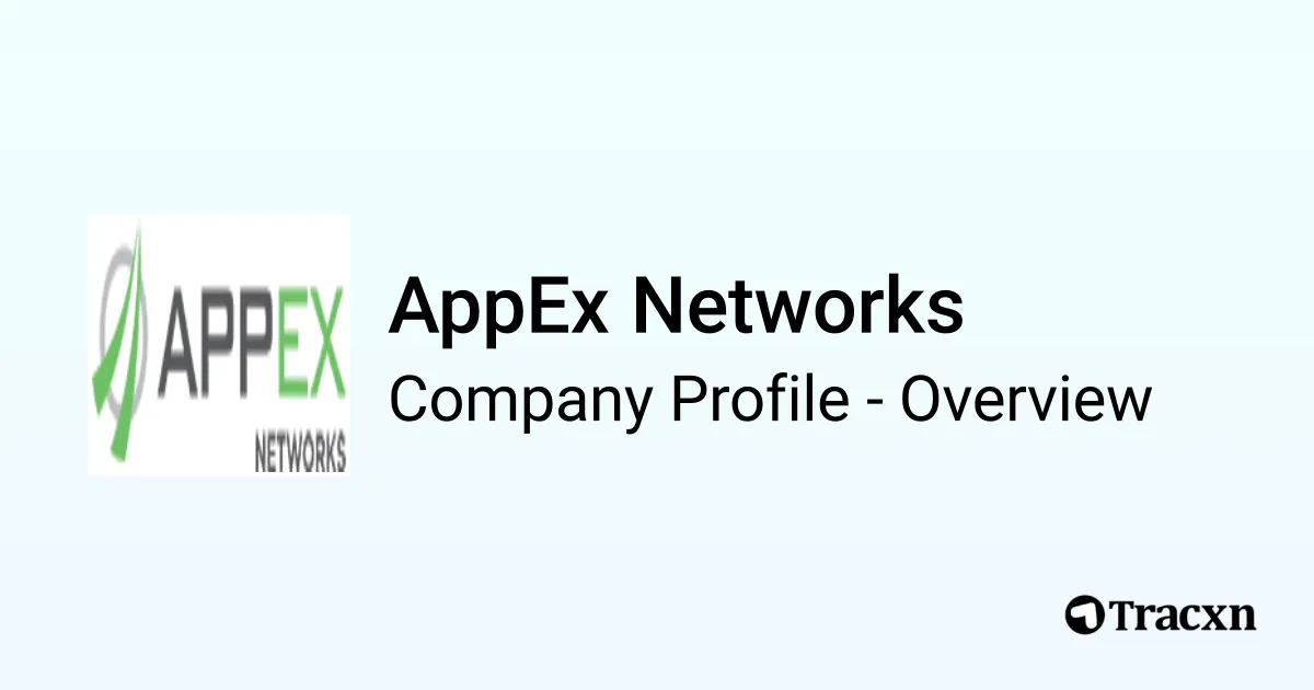 AppEx Networks - 2025 Company Profile, Team, Funding & Competitors - Tracxn