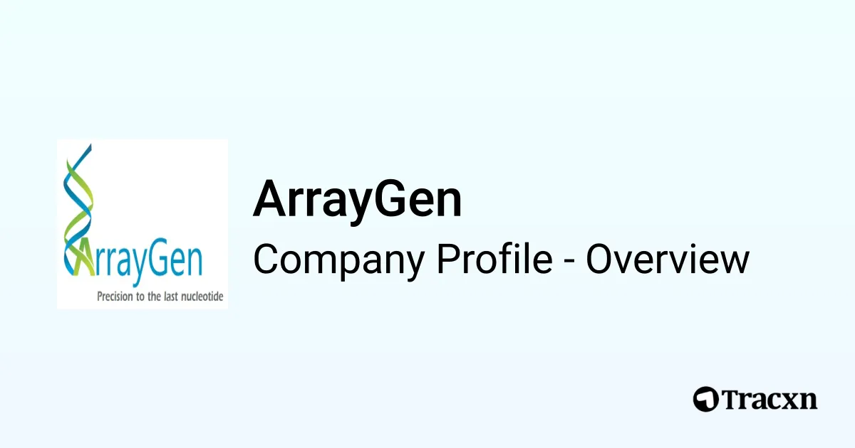 ArrayGen - 2025 Company Profile, Team, Competitors & Financials - Tracxn