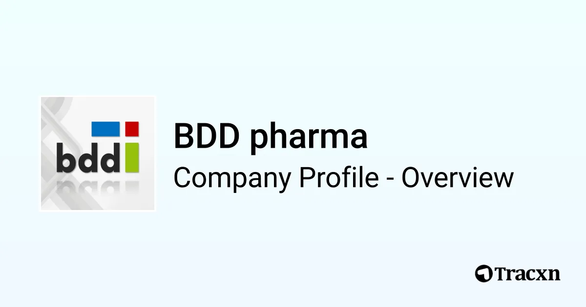 BDD pharma - 2026 Company Profile, Team, Funding, Competitors ...
