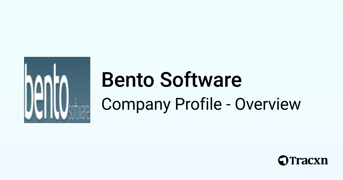 Bento Software - 2026 Company Profile & Competitors - Tracxn