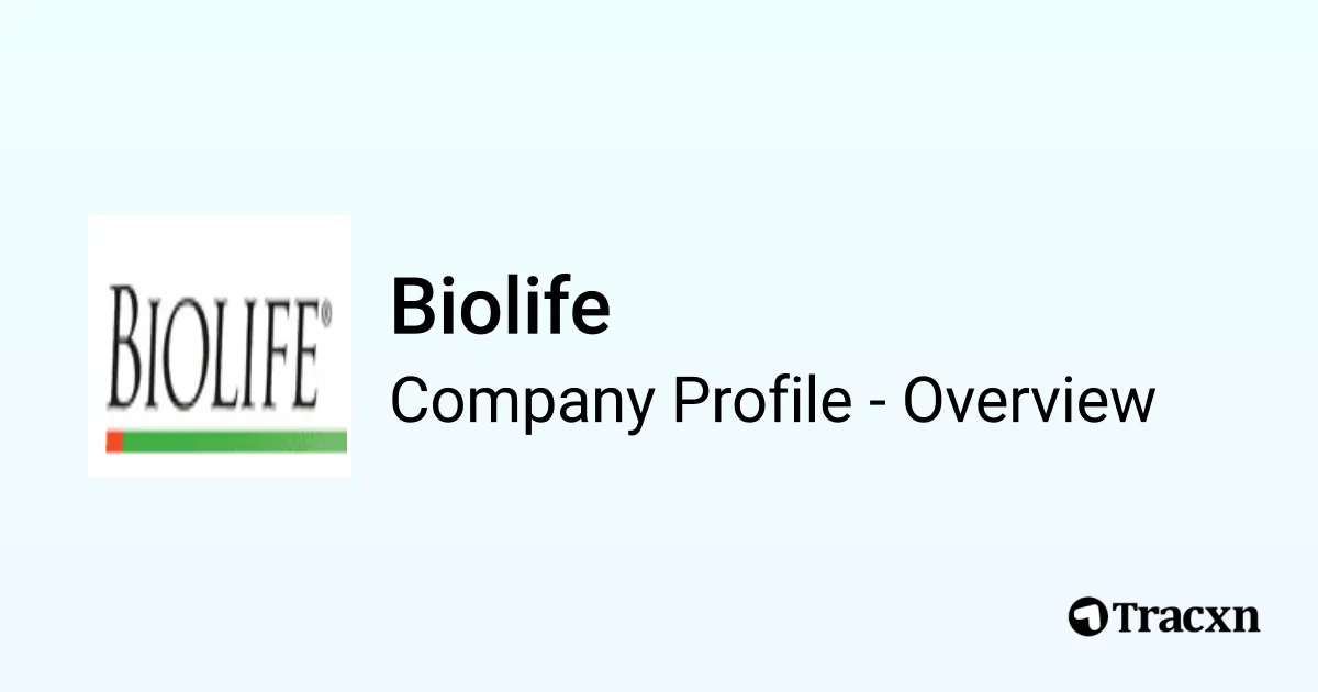 Biolife - 2026 Company Profile & Competitors - Tracxn