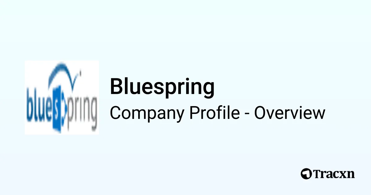 Bluespring - 2025 Company Profile, Team, Funding & Competitors - Tracxn