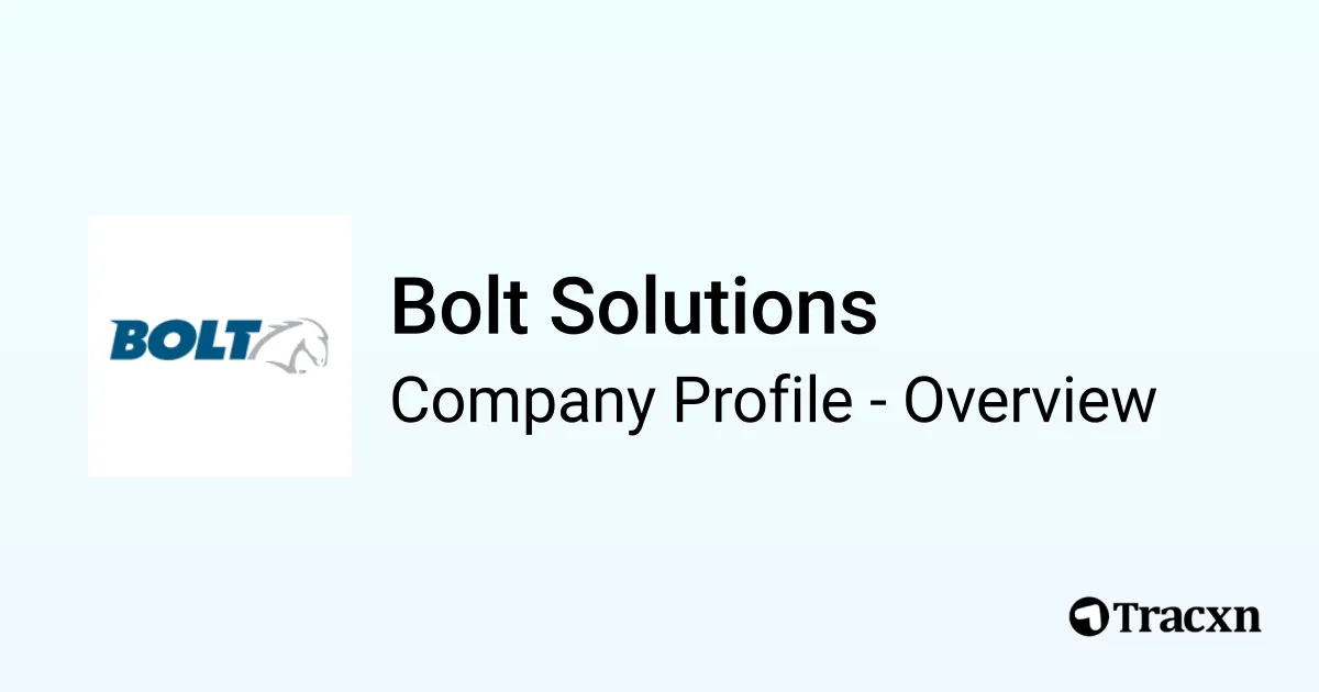 Bolt Solutions - 2025 Company Profile, Team, Funding & Competitors - Tracxn