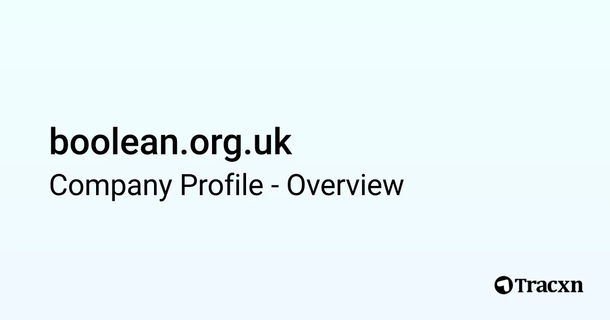 boolean.org.uk - 2026 Company Profile & Competitors - Tracxn