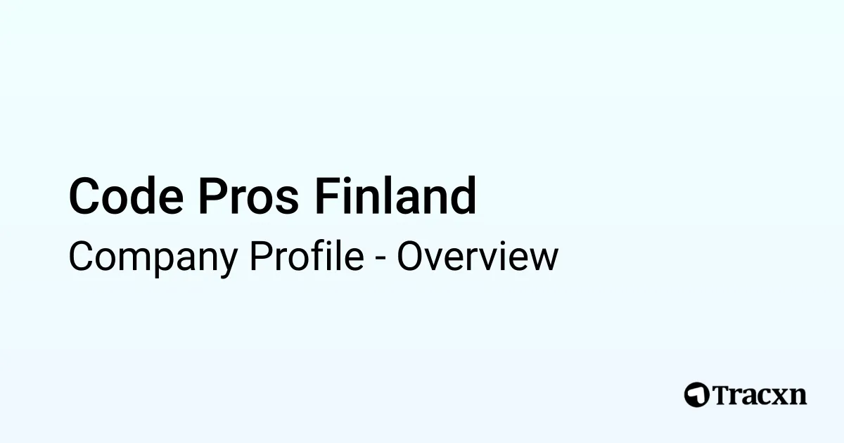 Code Pros Finland - 2026 Company Profile & Competitors - Tracxn