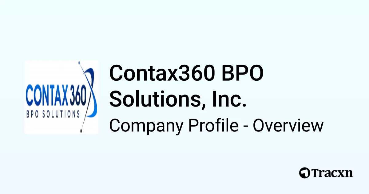 Contax360 BPO Solutions, Inc. - 2026 Company Profile & Competitors - Tracxn