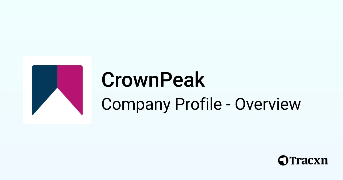 CrownPeak - 2026 Company Profile, Team, Funding & Competitors - Tracxn