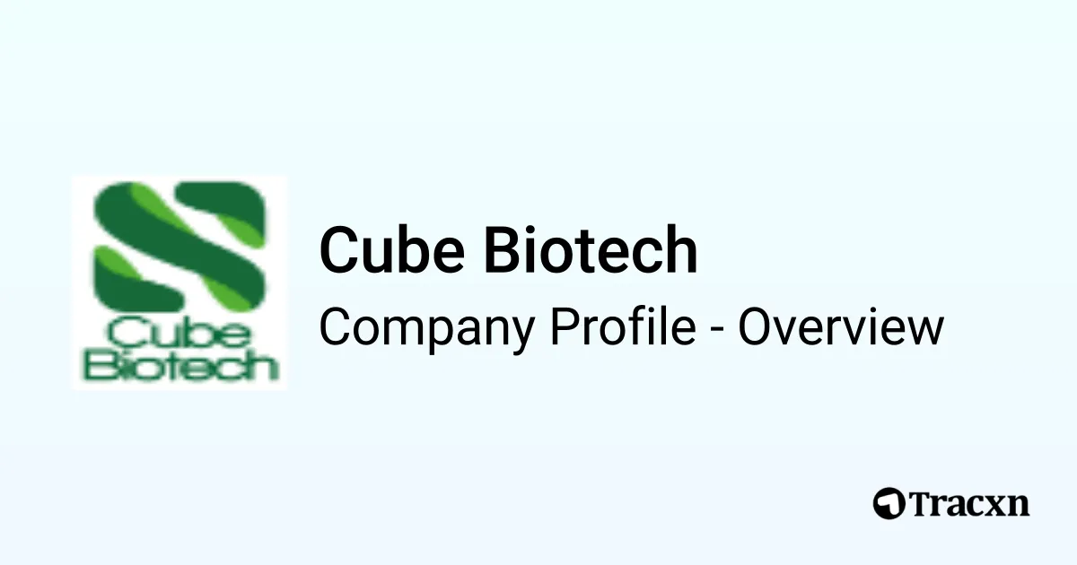 Cube Biotech - 2026 Company Profile, Team, Funding, Competitors ...