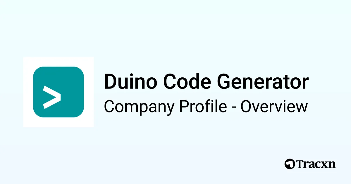 Duino Code Generator - 2025 Company Profile & Competitors - Tracxn
