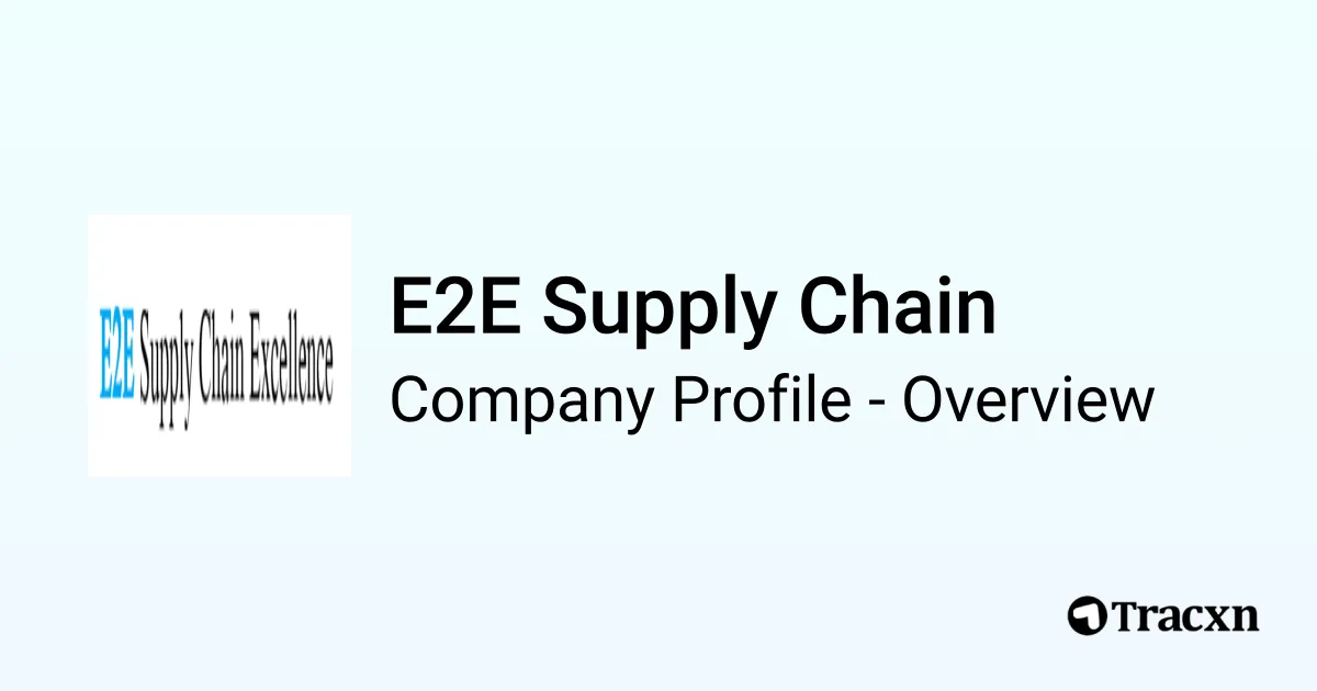 E2E Supply Chain - 2025 Company Profile & Competitors - Tracxn