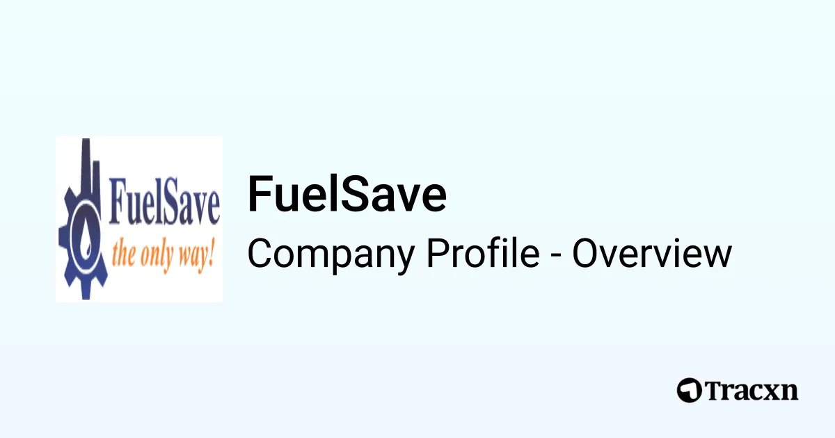 Fuelsave Symbol FuelSave - 2025 Company Profile & Funding - Tracxn
