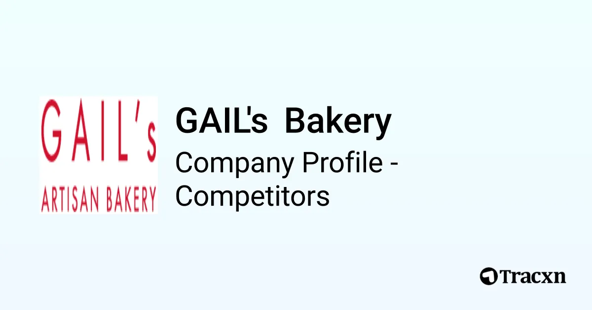GAIL's Bakery 28 Competitors and alternatives in Aug 2024 Tracxn