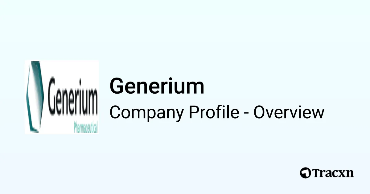 Generium - 2026 Company Profile & Competitors - Tracxn