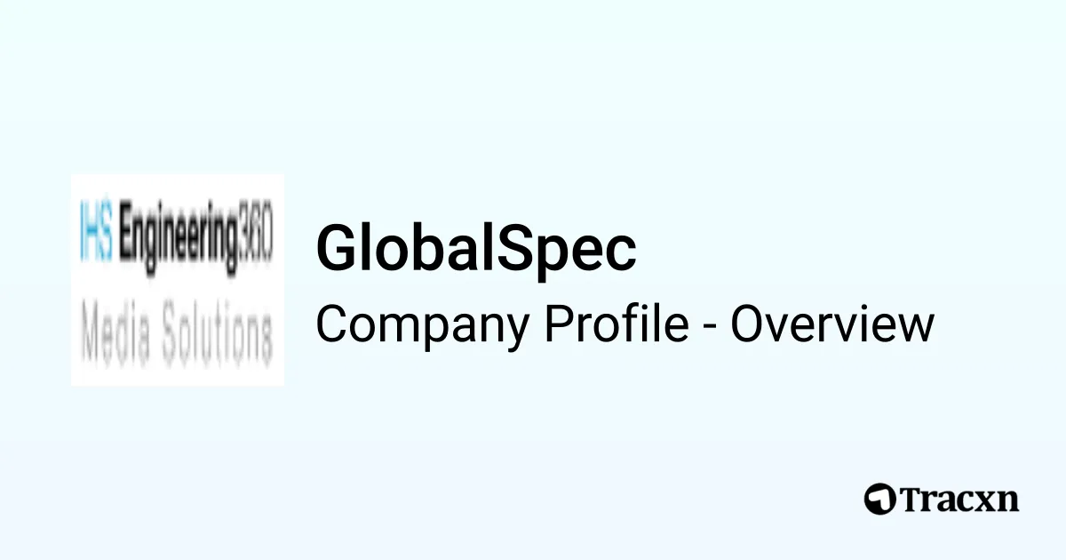 GlobalSpec - 2026 Company Profile, Funding & Competitors - Tracxn