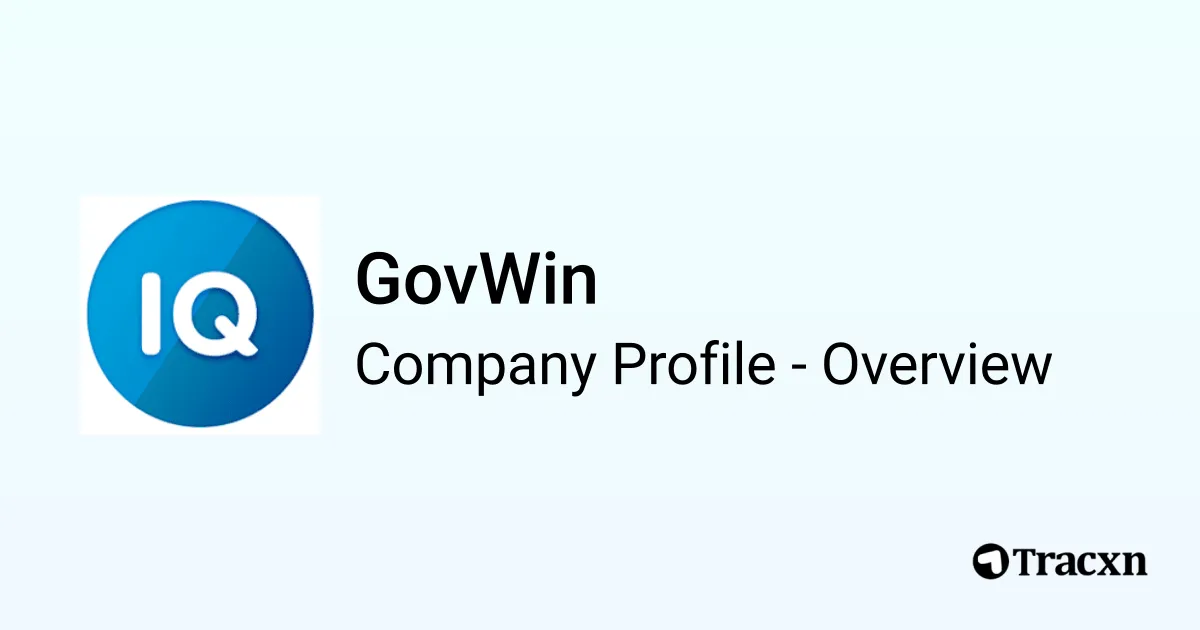 Govwin Icon GovWin - 2026 Company Profile, Team & Competitors - Tracxn
