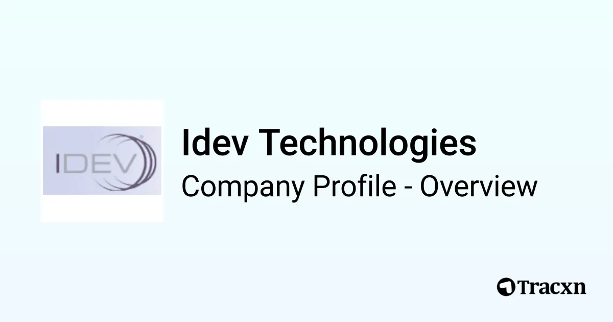Idev Technologies - 2026 Company Profile, Team, Funding & Competitors ...