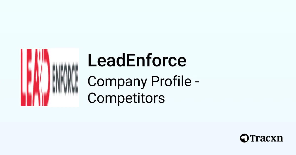 LeadEnforce 1756 Competitors and alternatives in Jul 2024 Tracxn