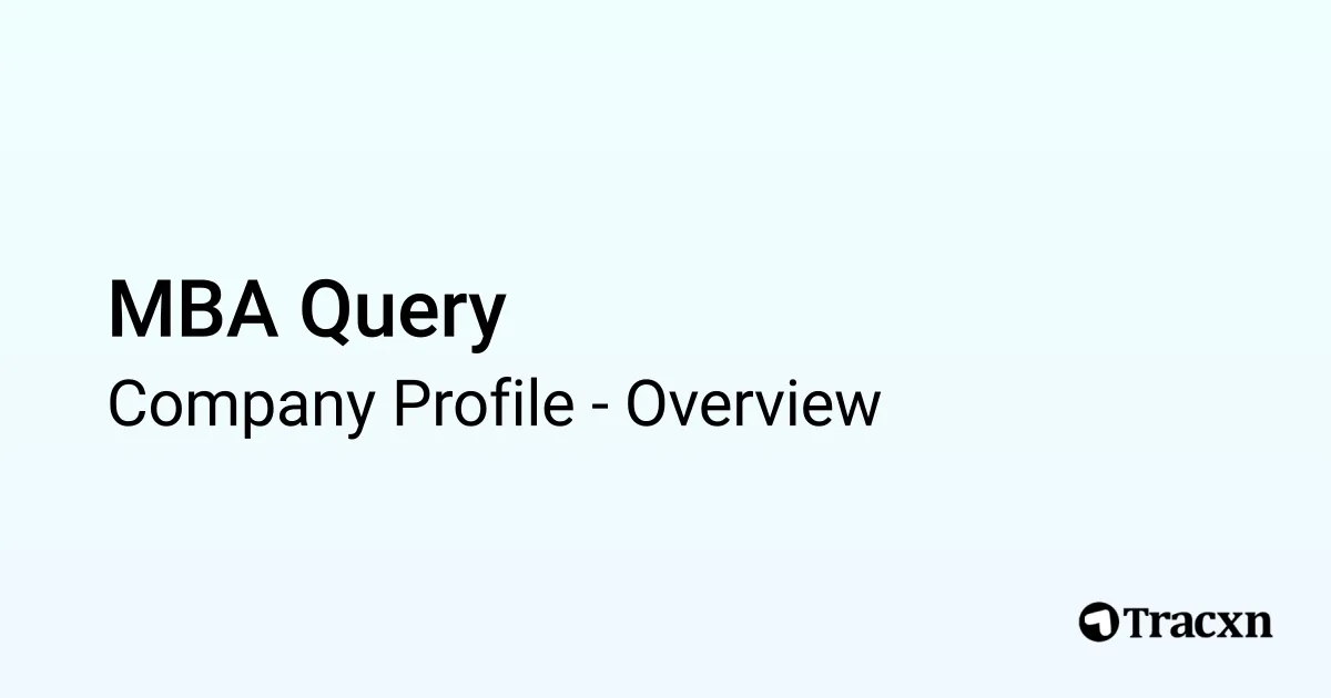 MBA Query - 2025 Company Profile - Tracxn