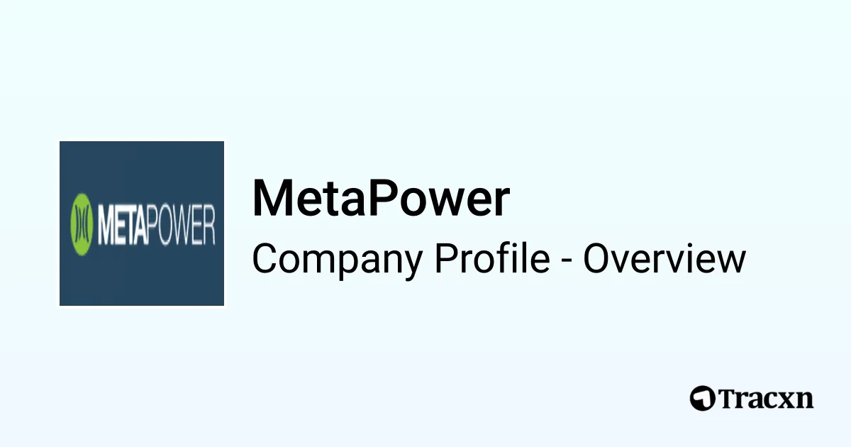 MetaPower - 2026 Company Profile, Team, Funding & Competitors - Tracxn
