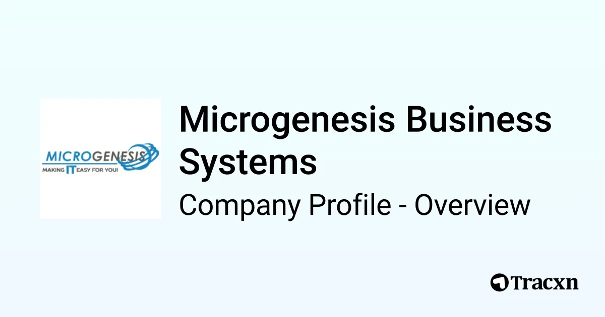 Microgenesis Business Systems - 2026 Company Profile & Competitors - Tracxn