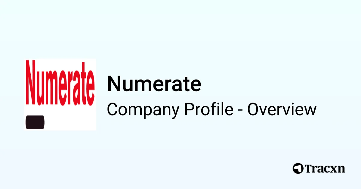 Numerate - 2026 Company Profile, Team, Funding & Competitors - Tracxn