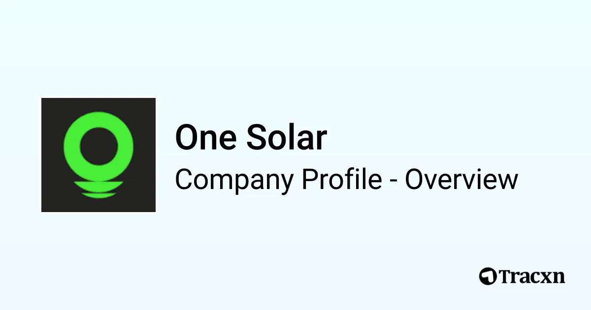 One Solar Germany One Solar - 2025 Company Profile & Competitors - Tracxn