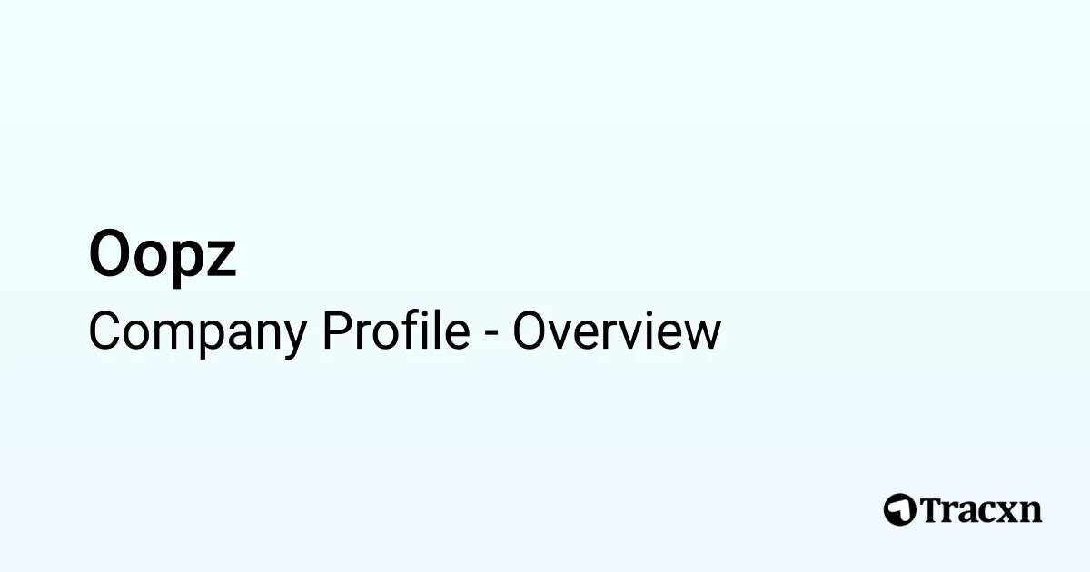 Oopz - 2025 Company Profile - Tracxn