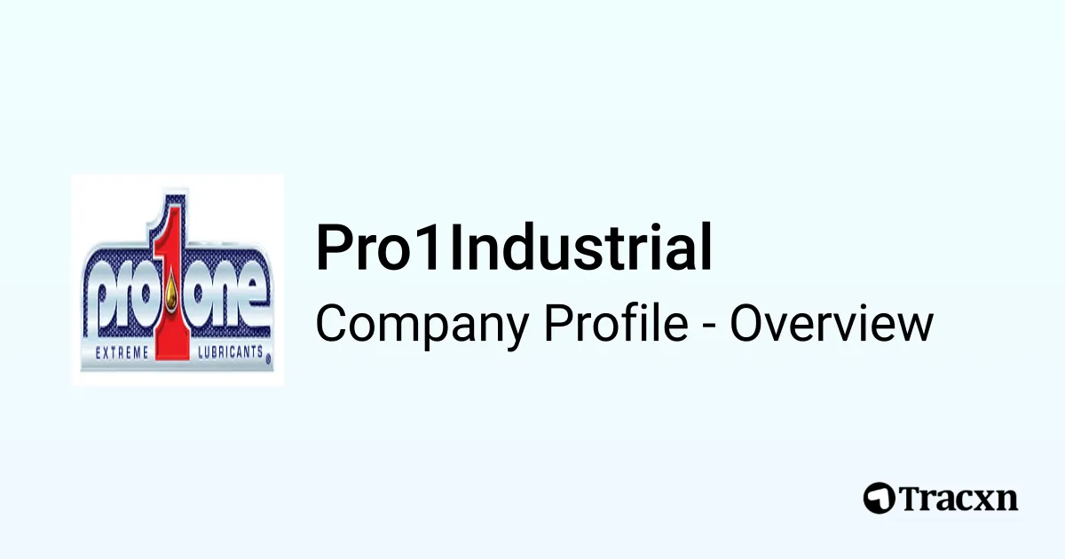 Pro1Industrial - 2026 Company Profile - Tracxn