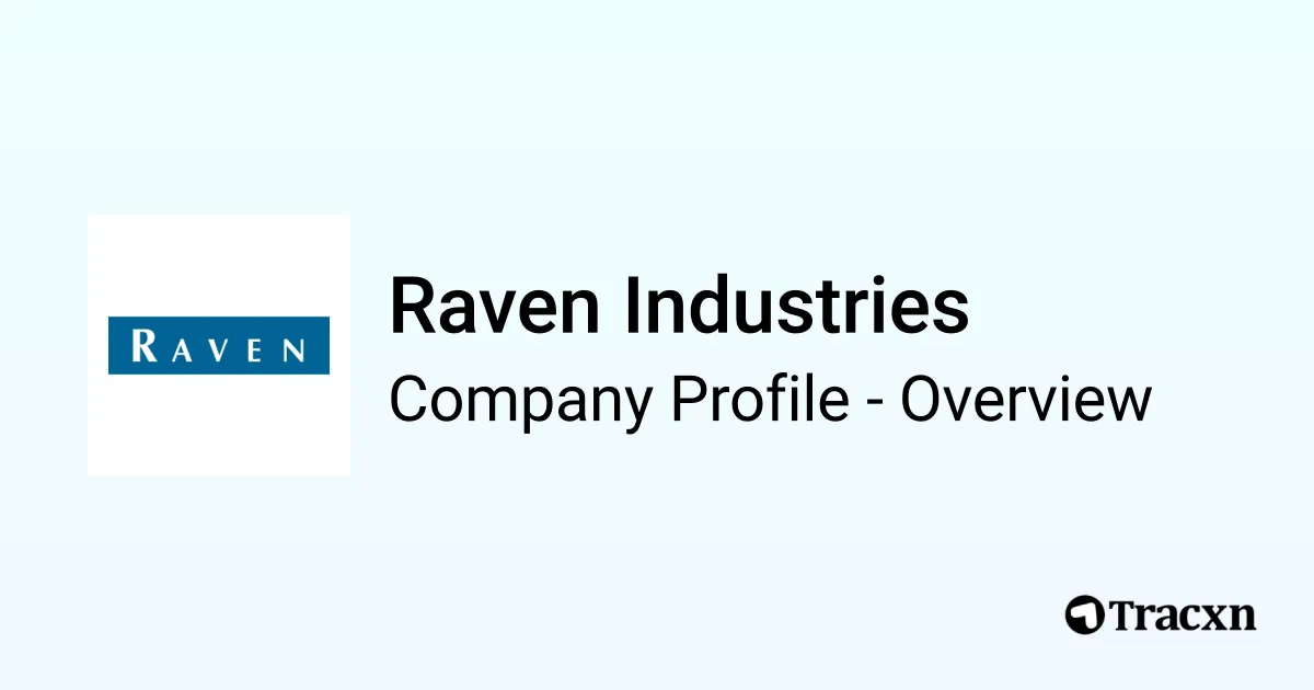 Raven Industries - 2026 Company Profile, Team, Funding, Competitors ...