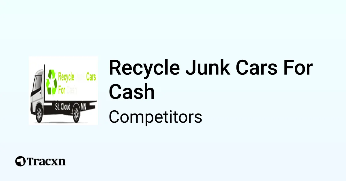 Recycle Junk Cars For Cash 297 Competitors and Alternatives Tracxn