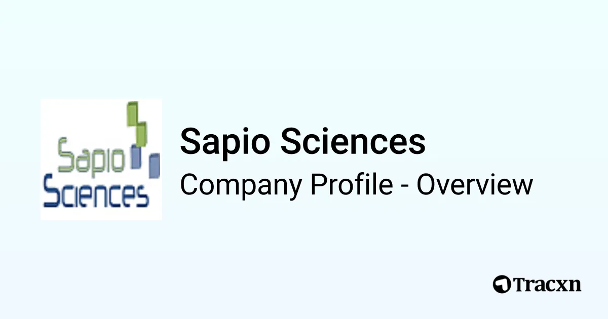 Sapio Sciences - 2026 Company Profile, Team, Funding & Competitors - Tracxn