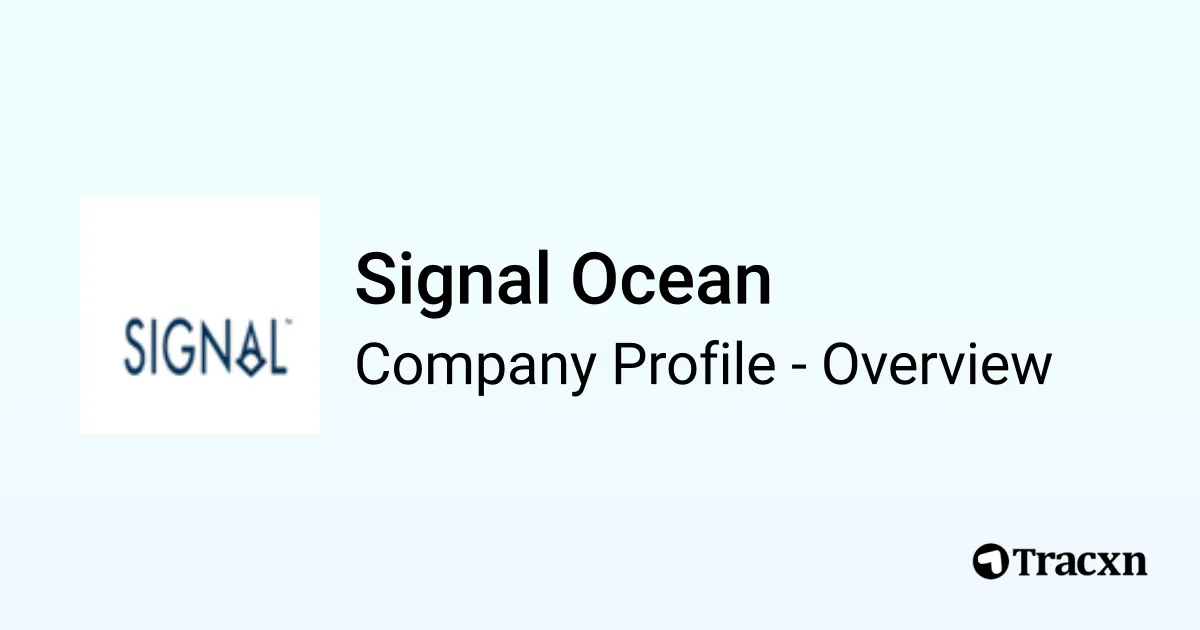 Signal Ocean - 2025 Company Profile & Competitors - Tracxn