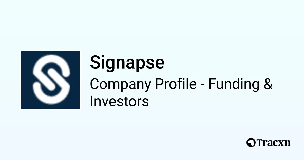 Signapse Logo Signapse - 2026 Funding Rounds & List of Investors - Tracxn